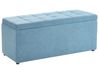 Storage Ottoman OREM Fabric 100 cm Blue