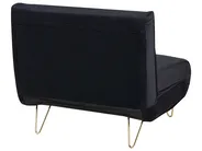 Single Sofa Bed VESTFOLD Velvet Black_937996