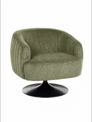 Swivel Armchair NORAGER Fabric Green_1169108