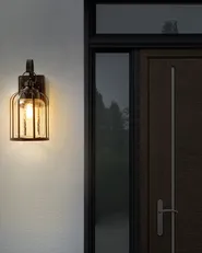 Outdoor Wall Light WOOLER Black_870491