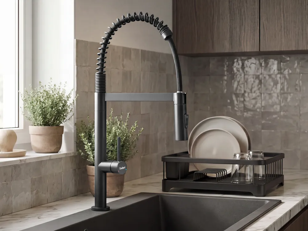 Kitchen Spring Coil Tap ATCAMA Black_1108714