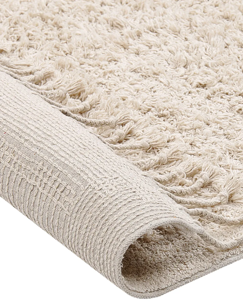 Rug BITLIS Light Beige 140 x 200 cm Cotton_837651