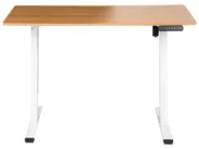 Electric Adjustable Standing Desk TAVARES 120 cm 60 cm Light Brown/ White_1047088