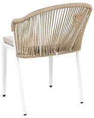 Sett med 2 hagestoler med puter PARANEA Metall Beige_1179580