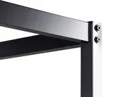 Four Poster Bed Metal LESTARDS 180 x 200 cm (EU Super King) Black_863416