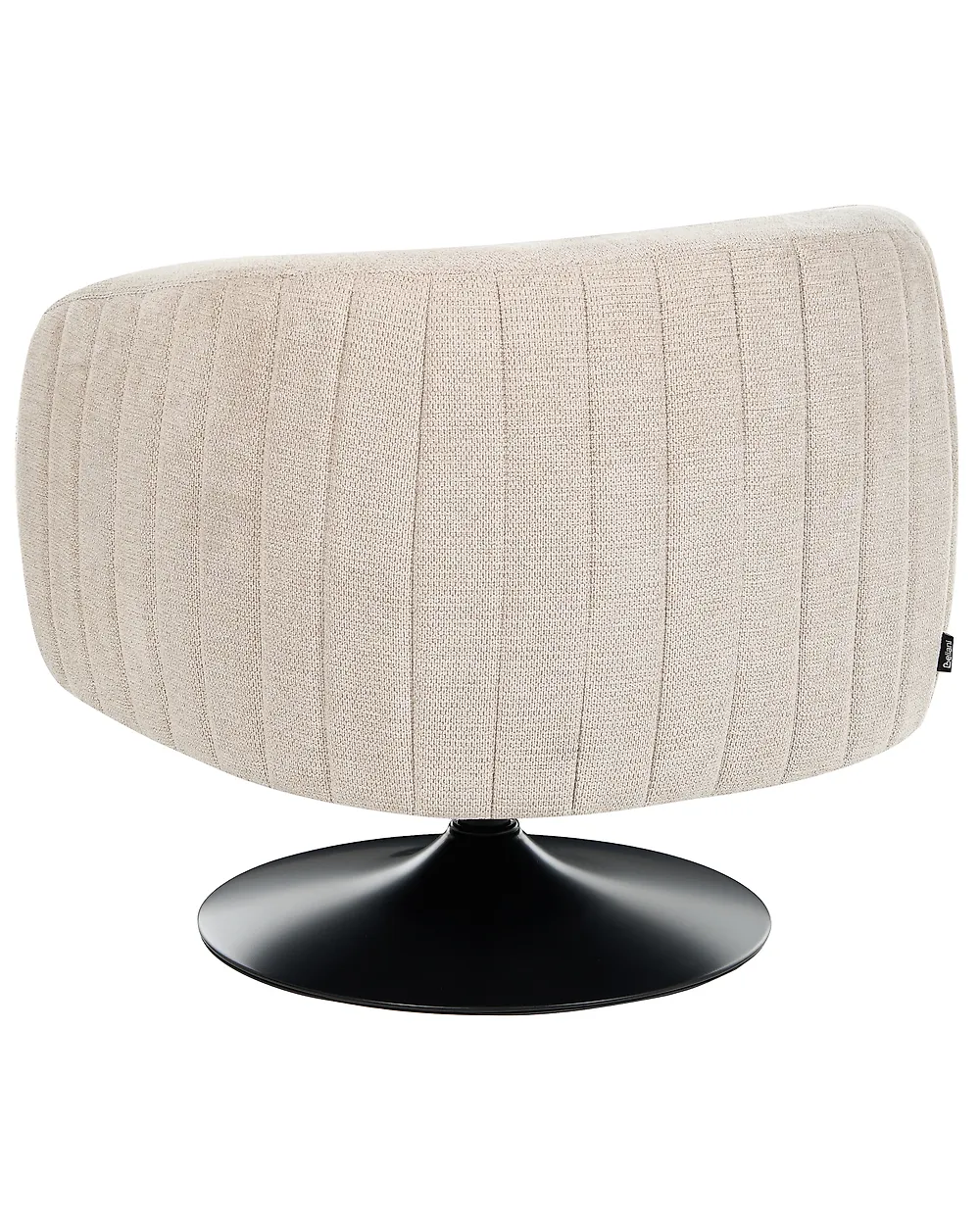 Swivel Armchair NORAGER Fabric Light Beige_1165189