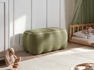 Upholstered Bench JUNO Fabric Green_1082131