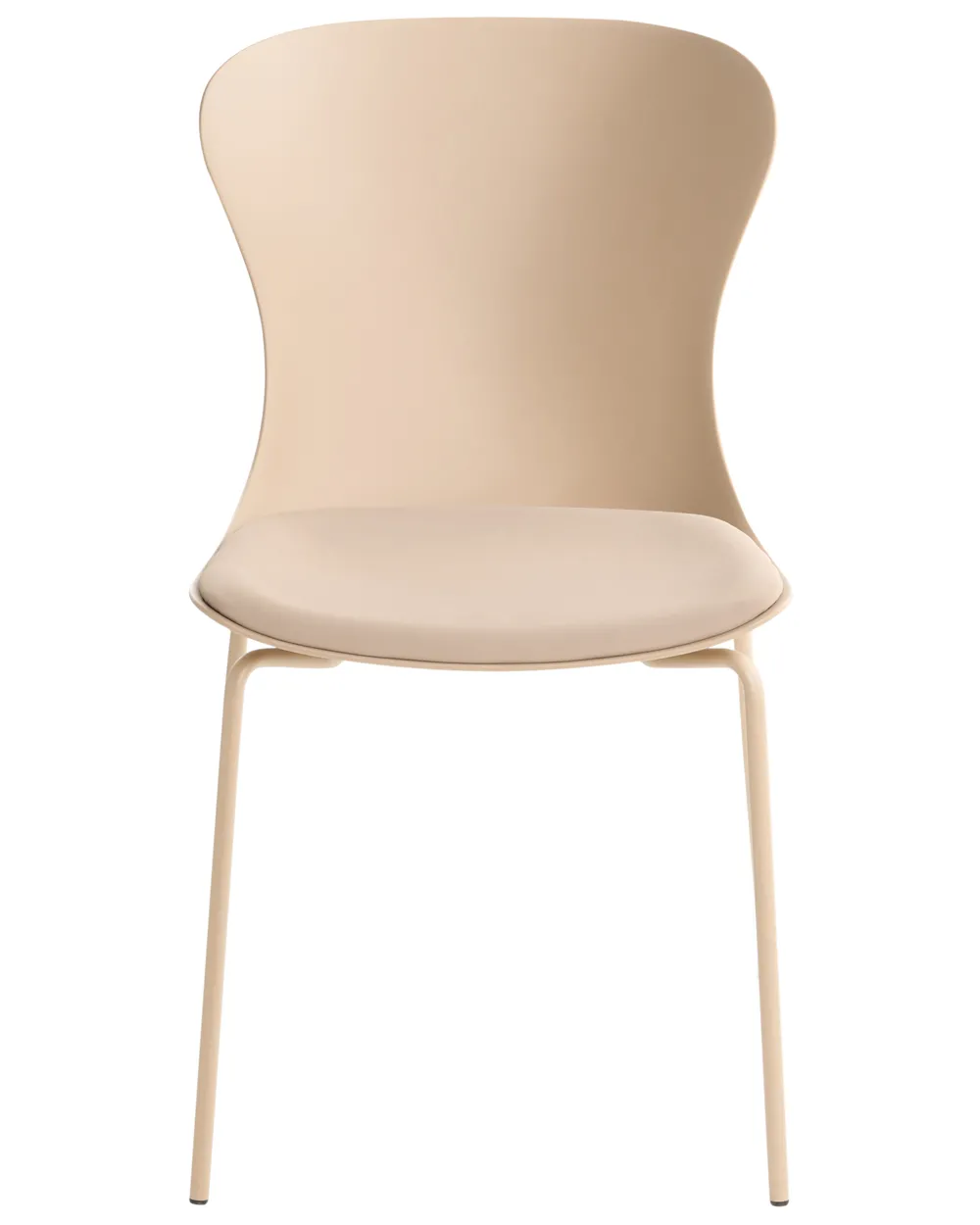 Set of 2 Dining Chairs PITSBURG  Beige_1076784