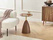Side Table WALLIS Tempered Glass Brown_1006685