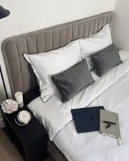 Bed Velvet LUNAN 160 x 200 cm (EU King Size) Taupe_941305