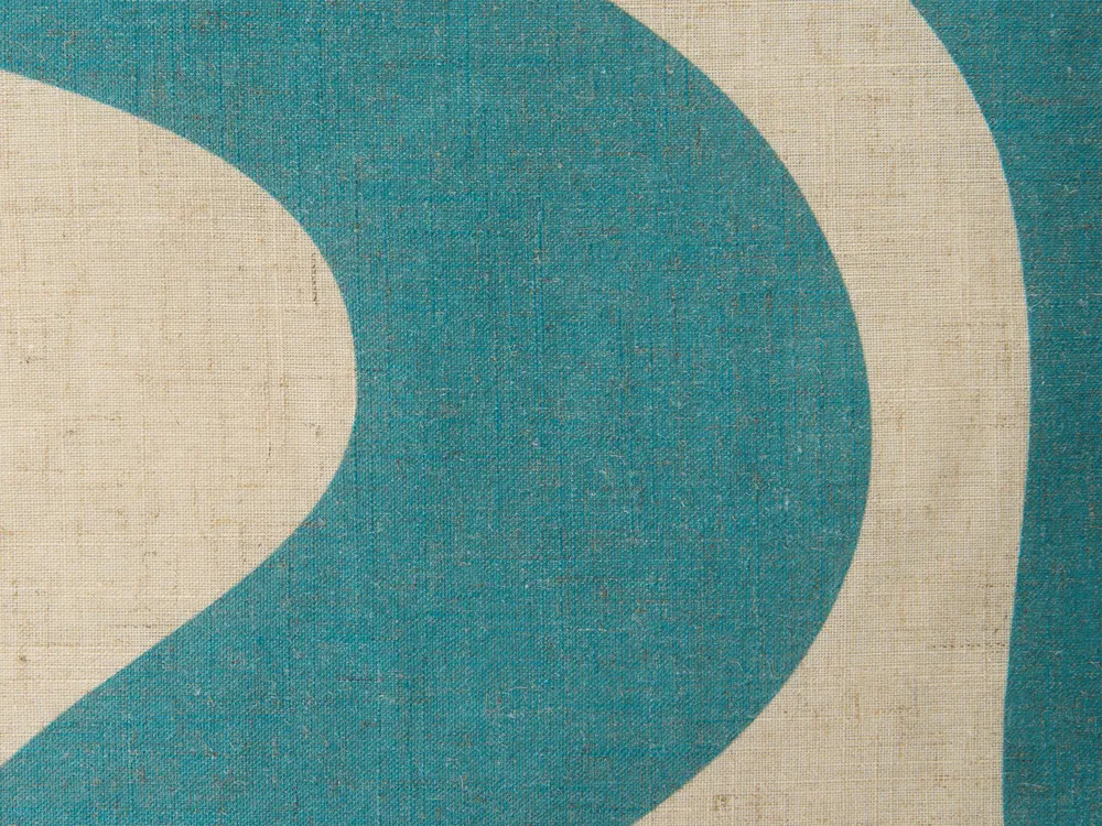 Ulkotyynysetti 3 kpl AURINIA Abstrakti kuvio 30 x 50 cm 45 x 45 cm Beige/sininen_1125326