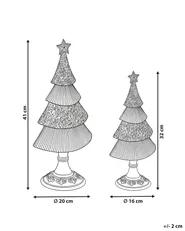 Joulukoristesetti 2 kpl ERVASTI 32/41 cm Joulukuusi Kulta_1175741