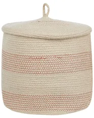 Set of 2 Baskets SILOPI Cotton Light Beige_840170