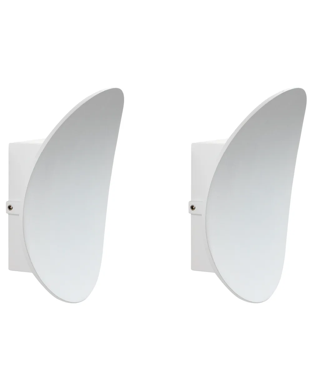 Set of 2 Outdoor LED Wall Lights MEUSSE White