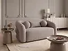 Sofa 2-seters EGEDAAL Bouclé Gråbrun