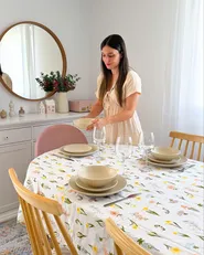 Set of 18 Dinnerware VIVANI Stoneware Light Beige_1110185