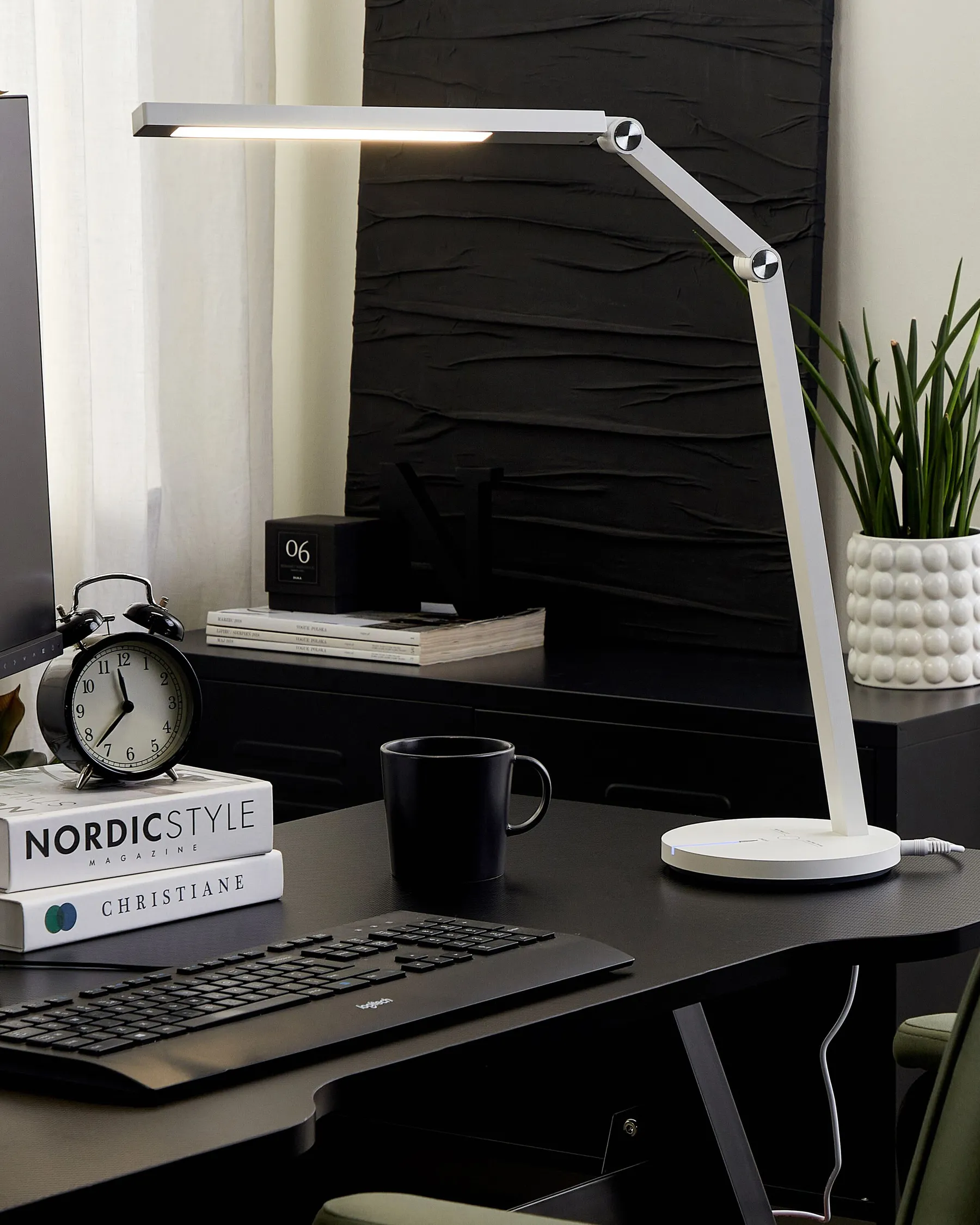 LED Desk Lamp DORADO with Dimmer Metal White_855028