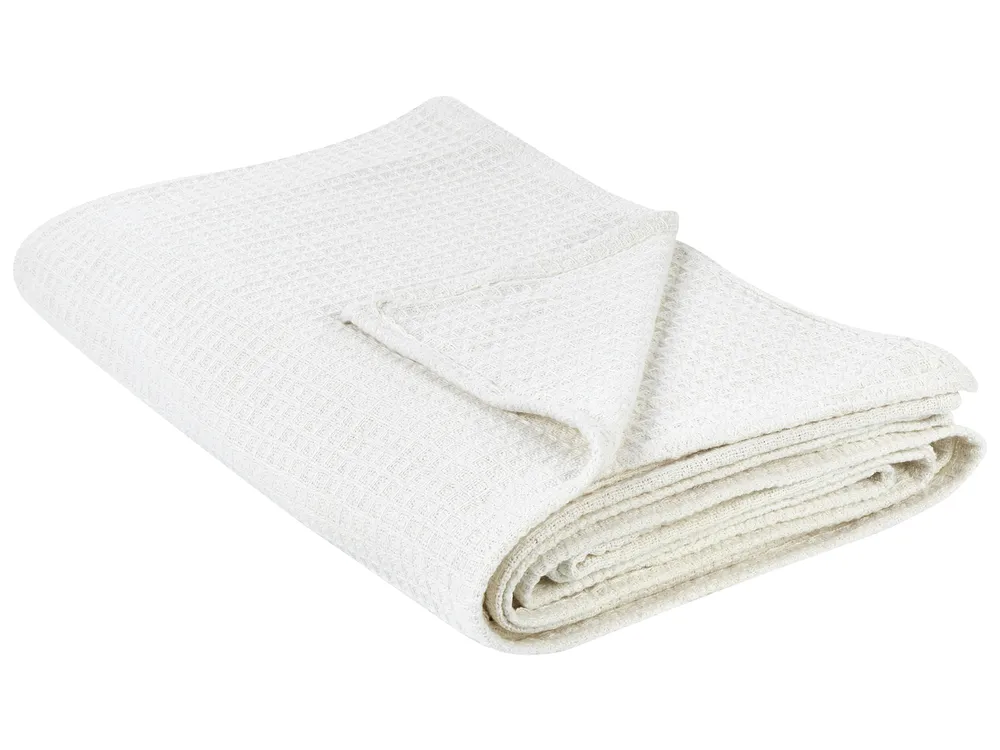 Bedspread RAGALA Cotton 220 x 240 cm Light Beige