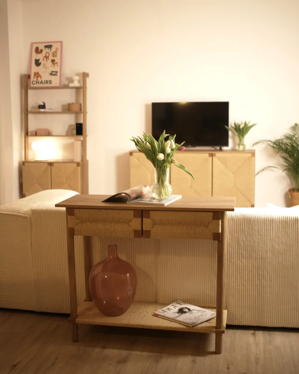 Console Table BONDI Light Brown_1055312
