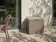 Förvaringslåda RECIFE 56 cm 43 cm Taupe_1053767