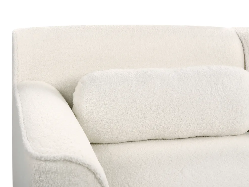Corner Sofa 3 Seater SIMOS Boucle White Right Hand_927964