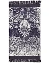 Viscose Area Rug Violet and White AKARSU Various Sizes