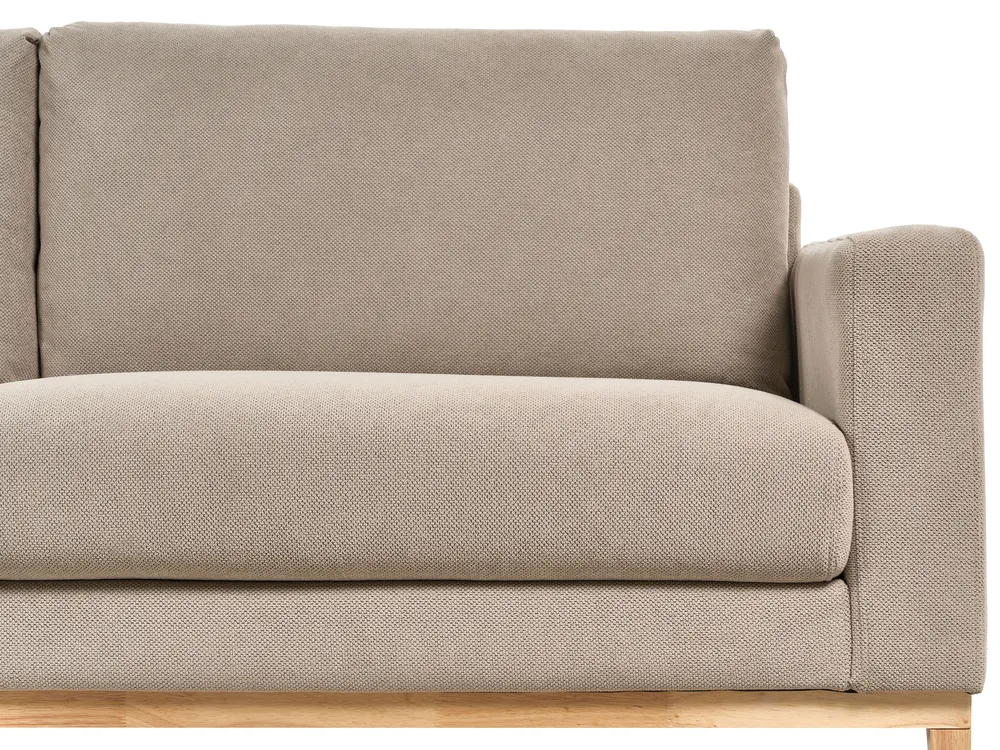 Corner Sofa 4 Seater SIGGARD Fabric Taupe Right Hand_944885