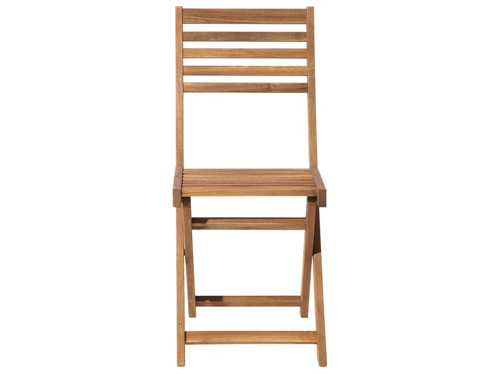 Bistro Set with Cushions FIJI Acacia Wood Yellow_680750