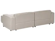 Corner Sofa 3 Seater FAABORG Fabric Beige Left Hand_1055840