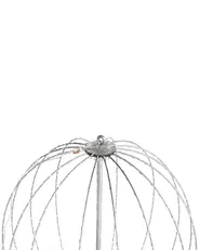Ulkokoriste ripustettava LED-valo HOSFOS 42 cm Joulupallo Hopea_950385