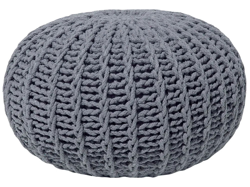 Pouffe CONRAD Cotton Dark Grey