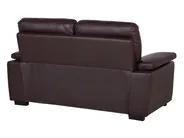 Living Room Set 5 Seater VOGAR Faux Leather Dark Brown_730480