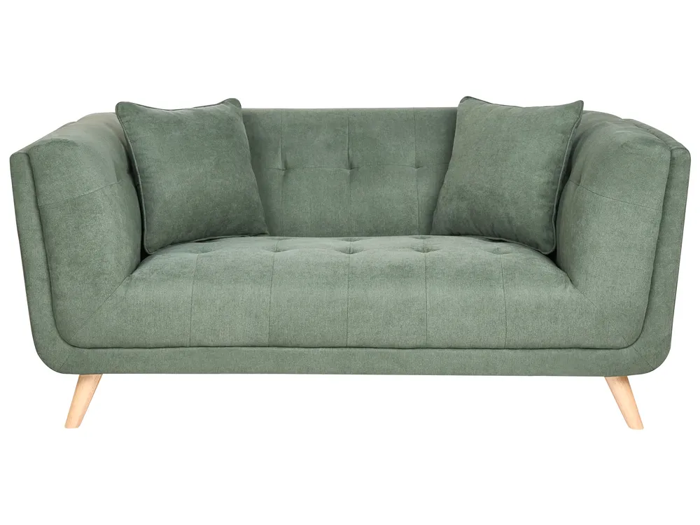 Sofa 2 Seater HABO with Ottoman Fabric Green_1076889