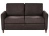 Sofa 2 Seater MARE Fabric Dark Brown