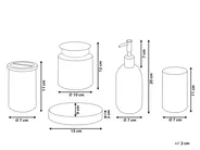 Set med badrumstillbehör i 5 delar AMARGA Glas Grön_825215
