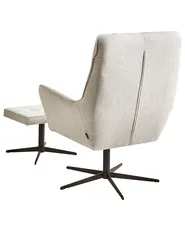 Svängbar fåtölj MOLLE II med fotpall Ljusbeige_966537
