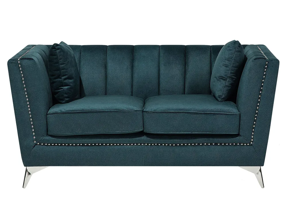 Living Room Set 5 Seater GAULA Velvet Teal_720554