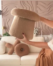 Pouffe EUFAULA Boucle Beige_1174021