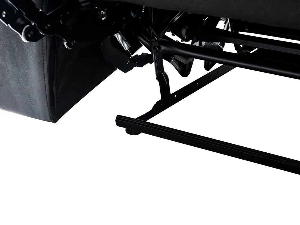 Soffgrupp med manuell reclinerfunktion 6-sits BERGEN Konstläder Svart_1060600