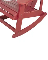 Trädgårdsgungstol ADIRONDACK Röd_872969