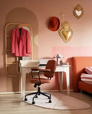 Home Office Desk MONTIRA 118 cm 60 cm Light Beige_1144949
