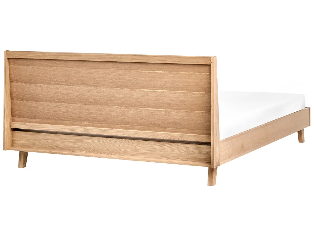 Bed WIZERNES 180 x 200 cm (EU Super King) Light Oak_1055792