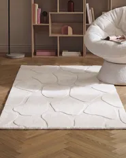 Rug KAWI Off-White 160 x 160 cm_1107267