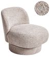 Swivel Armchair AYLO Boucle Taupe