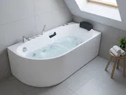 Massagebadkar SAYULA 1700 x 800 mm Vit Vänstervänd_1029504