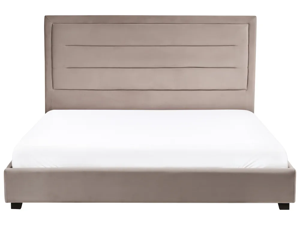 Waterbed Velvet ROUEN 180 x 200 cm (EU Super King) Taupe_1004774