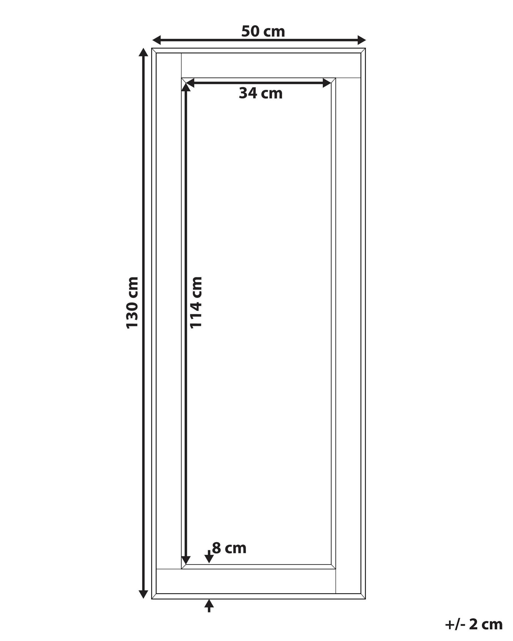 Väggspegel FENIOUX 50 cm 130 cm Silver_757098