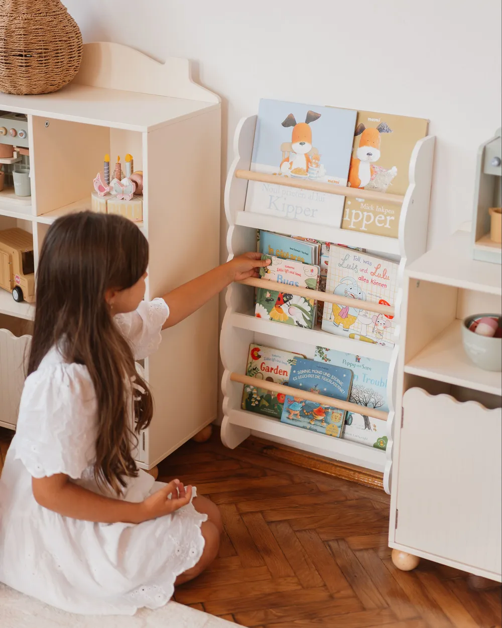 Wall Bookshelf RIGOLET 80 cm White_1113131