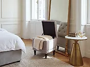 Storage Pouffe LORETTO Velvet Light Grey_1185982
