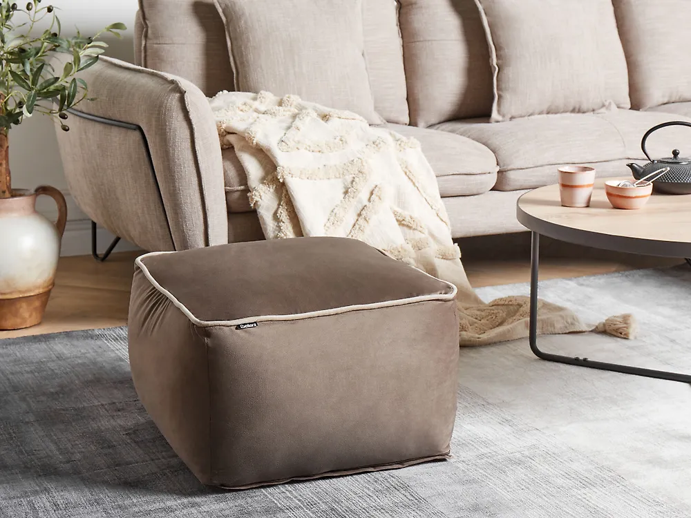 Pouffe DAREYN Velvet Brown_1183026